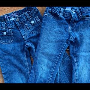 Bundle of (2) toddler jeans